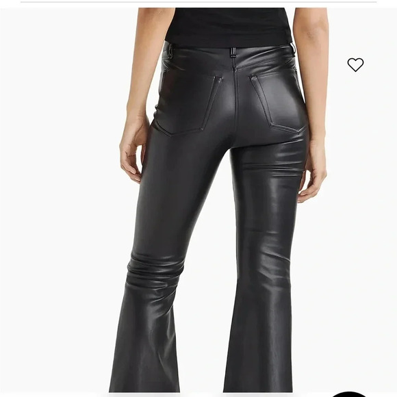 Rag & Bone Casey Faux-Leather Flare Pants NWT Size 31/Large - Picture 4 of 5